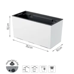Prosperplast Jardinera Para Balcón Urbi Case , Dimensiones (Mm) 395X185X195, Color Blanco -Ofertas Verdi Jar Tienda 064cd34ba79d44bc1e6913e438d39044c928b5e8 c804c127e7f8490d806571a9b12c389d