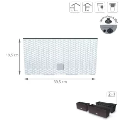 Prosperplast Jardinera Para Balcón Rato Case , Dimensiones (Mm) 395X185X195, Color Blanco -Ofertas Verdi Jar Tienda 0afd78d63a0a711d46f6fda814af8baf79a1572e 345688fb03164e99a7552d345a70a9ca