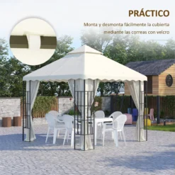 Outsunny Techo De Repuesto Para Cenador 3x3 M Cubierta De Repuesto Con Techo Doble Y 10 Orificios De Drenaje Tela Poliéster Para Carpa Pabellón Gazebo Crema -Ofertas Verdi Jar Tienda 0b2535ef18c814bb4c8b8f9de4ad2808034661c3 39e6788fce9b4f3c96110f0263493c44