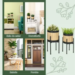 Outsunny Juego De 2 Soportes Para Plantas De Metal Cubierta De Totora Soportes Para Macetas Maceteros Redondos Para Salón Cocina Dormitorio Ø16x30 Cm Y Ø14x25,5 Cm Negro 14 Outsunny Juego De 2 Soportes Para Plantas De Metal Cubierta De Totora Soportes Para Macetas Maceteros Redondos Para Salón Cocina Dormitorio Ø16x30 Cm Y Ø14x25,5 Cm Negro -Ofertas Verdi Jar Tienda 0ede8d307d2109e6eeba5abd3dc1c3d59d6b4e9b 2a018234becf4fb8af20b08fa19b5021