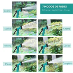 DURHAND Carrete Para Manguera Retráctil 10m Con Cabezal Multifuncional Sistema De Enrollado Automático Con Bloqueo Conector De 1m Para Jardín Césped 29,5x16,5x33 Cm Negro Y Verde -Ofertas Verdi Jar Tienda 0f516d5c4d886c51ab95083bd727592deb781a5d 7d93d85ba4ec4031a5960075c8705678