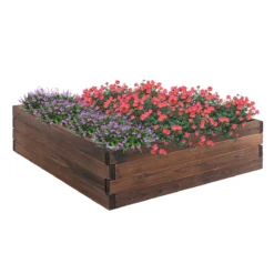 Outsunny Huerto Urbano Jardinera De Madera Maciza De Abeto Cama De Plantación De Jardín Para Cultivo Plantas Flores Hierbas 80x80x22,5 Cm Marrón -Ofertas Verdi Jar Tienda 15e47e431f33666c52c28f84bbaf45d4418dbd24 206d9f072ca54aaab0f96debc63f5b77