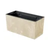 Prosperplast Maceta Urbi Case Beton Effect , Dimensiones (Mm) 395X185X195, Color Crema
