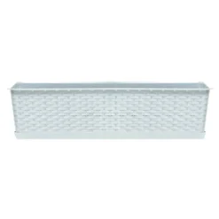 Prosperplast Jardinera Para Balcón Ratolla Case 13,5L., Dimensiones (Mm) 783X173X150, Color Blanco