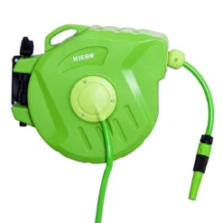 Outsunny Carrete Para Manguera 15M+1,5M Soporte Mural Portamanguera Roll-up Automático Giratorio 180° Con Pistola De Pulverización Base De Pared Conector De Manguera Para Jardín Terraza -Ofertas Verdi Jar Tienda 1dc2285790ae805e77d1110193cd246d524c28b4 8b46627192a04fa5aa87ca2b09fc766a