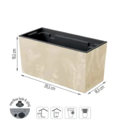 Prosperplast Maceta Urbi Case Beton Effect , Dimensiones (Mm) 395X185X195, Color Crema -Ofertas Verdi Jar Tienda 1eb9498bdfcdf7ab54c8e5911d2e8ea8498cb6cb 0cb1db1f8f1b48faa66ad43ec2909275