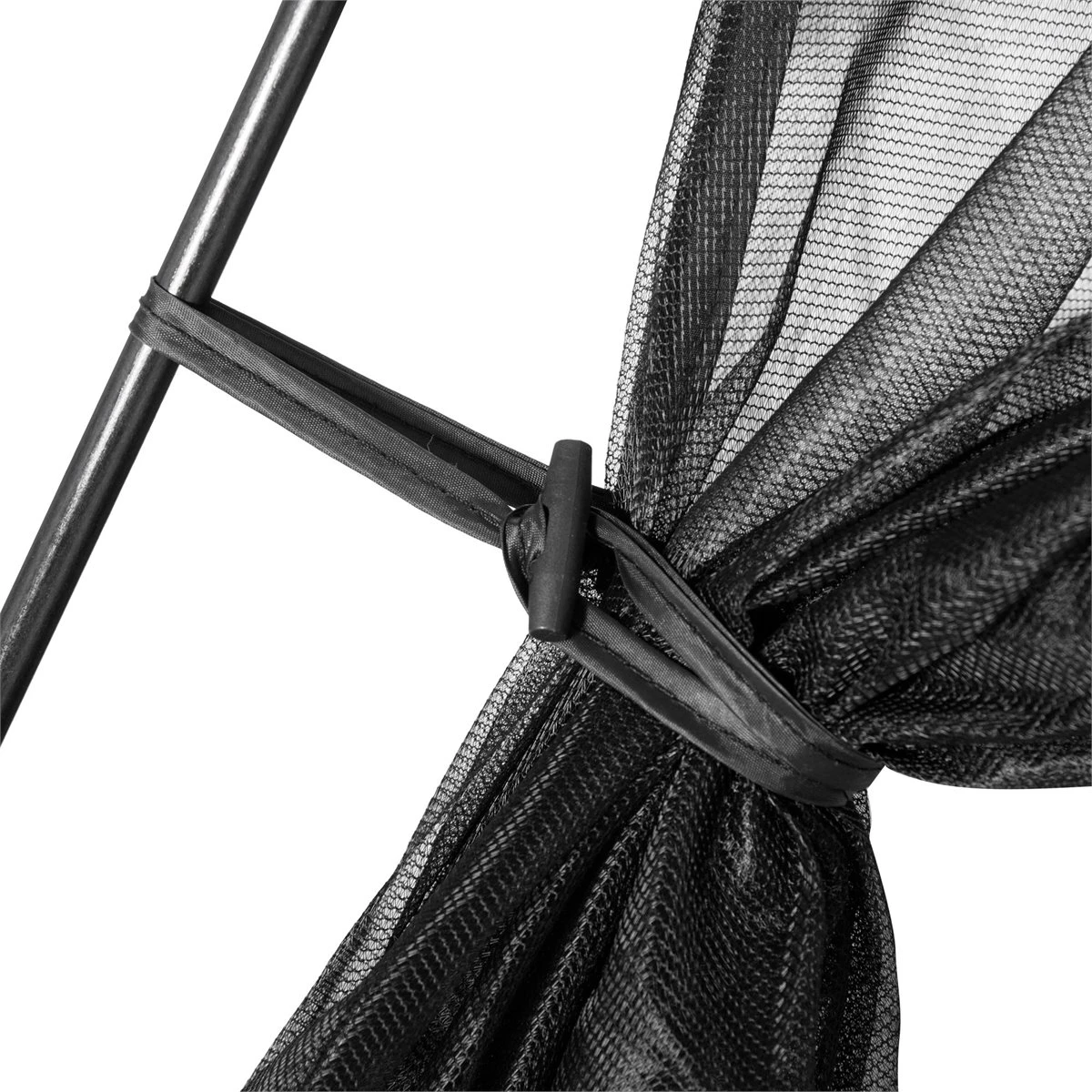 Outsunny Carpa De Jardín 3x3x2 M Cenador Para 4-6 Personas Con 4 Mosquiteras Y Puerta Incluye Bolsa De Transporte Protección Solar Para Camping Viajes Exterior Negro 10 Outsunny Carpa De Jardín 3x3x2 M Cenador Para 4-6 Personas Con 4 Mosquiteras Y Puerta Incluye Bolsa De Transporte Protección Solar Para Camping Viajes Exterior Negro - Imagen 10