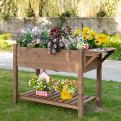 Outsunny Huerto Urbano Con Estantes Jardinera Elevada De Madera Macizapara Cultivo Flores Verduras Hierbas 123x54x74 Cm Marrón 16 Outsunny Huerto Urbano Con Estantes Jardinera Elevada De Madera Macizapara Cultivo Flores Verduras Hierbas 123x54x74 Cm Marrón -Ofertas Verdi Jar Tienda 223241038fd018c136469d4f97bd22f4db85c0a5 b3c3cf12e9744cf3bc815d3cfb892f1d