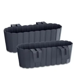 Prosperplast Jardinera Para Balcón BOARDEE HOOK 4,9L., Dimensiones (mm) 383x212x130, Color Antracita -Ofertas Verdi Jar Tienda 23a23d07d9263e0d6e06a976a1cd88419b7b63e3 4add9f62b6d8408a81b2f13316091f36