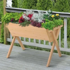 Outsunny Huerto Urbano De Madera 100x70x80 Cm Mesa De Cultivo Para Plantas Flores Hortalizas Con Patas Elevadas 4 Orificios De Drenaje Y Tela Geotextil -Ofertas Verdi Jar Tienda 2481fb2af5e7829bf17a07ac6c8430616d65649e 52ad63976cee4c3e9bc4b226435fc063