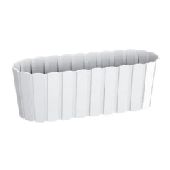 Prosperplast Jardinera Para Balcón BOARDEE BASIC 4,9L., Dimensiones (mm) 383x144x130, Color Blanco