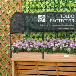 Outsunny Huerto Urbano Elevado De Madera 120x55x143 Cm Mesa De Cultivo De Jardín Con Red De Sombra De Malla Y Tela Geotextil Para Cultivos Plantas Flores Natural 10 Outsunny Huerto Urbano Elevado De Madera 120x55x143 Cm Mesa De Cultivo De Jardín Con Red De Sombra De Malla Y Tela Geotextil Para Cultivos Plantas Flores Natural -Ofertas Verdi Jar Tienda 310675c669ccdd4110263080efae766c839afa0b f284cef719674002bdd758730fc9d915