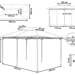 Pabellón De Jardín Beige 300x400 Cm COLOS -Ofertas Verdi Jar Tienda 3216ddf511e9e5ccf8aff7d4541429c50fd72b46 1d427e8da82a4b35aa36627dc7916bc1