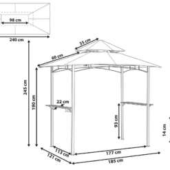 Cenador De Metal Beige/negro 240 Cm NARO 13 Cenador De Metal Beige/negro 240 Cm NARO -Ofertas Verdi Jar Tienda 39bf0783b08e24da8e5420350a078aa56bb6595f 36393a5dd8b440999910de704d5ab8a6