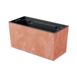 Prosperplast Jardinera Para Balc贸n Urbi Case Beton Effect , Dimensiones (Mm) 395X185X195, Color Terracota