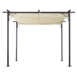 Outsunny Pérgola De Metal 3x3m Gazebo Cenador Para Jardín Patio O Terraza Con Techo Retráctil Tela Poliéster Resistente Al Agua Y UV -Ofertas Verdi Jar Tienda 3efaadb4bc9fbffe30f281d599e548fef8ef79fa 5b96dacbe0374ccbaf36a95e57f9323c