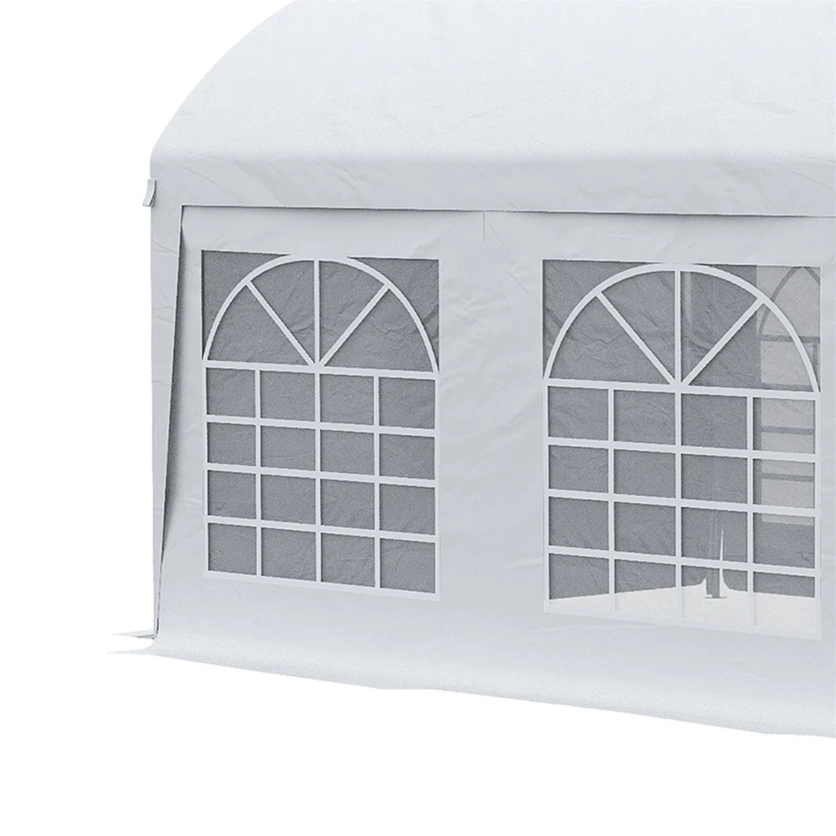Outsunny Carpa De Jardín 6x3 M Carpa Para Fiestas Cenador Con Paredes Laterales Extraíbles Puerta Con Cremalleras Y 6 Ventanas Protección UV Para Exterior Eventos Bodas Blanco 8 Outsunny Carpa De Jardín 6x3 M Carpa Para Fiestas Cenador Con Paredes Laterales Extraíbles Puerta Con Cremalleras Y 6 Ventanas Protección UV Para Exterior Eventos Bodas Blanco - Imagen 8