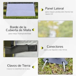 Outsunny Carpa Plegable 2,2x2,2x2m Con Lateral Altura Ajustable Protección UV 50+ De Acero Y Tela Oxford Con Bolsa De Transporte Blanco 13 Outsunny Carpa Plegable 2,2x2,2x2m Con Lateral Altura Ajustable Protección UV 50+ De Acero Y Tela Oxford Con Bolsa De Transporte Blanco -Ofertas Verdi Jar Tienda 3fde857865ff7325642eae0c2e08f68caa06db26 eb3420cb3fb743c9b2049061be3498b6