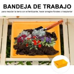 Outsunny Mesa De Plantación De Madera Mesa Para Macetas Con Tablero Deslizante 3 Estantes Ganchos Jardín Patio Garaje 100x40x140 Cm Natural -Ofertas Verdi Jar Tienda 40a6cc0c38a572a468d79c8c32a4472dfdde21f3 0f978862214847538899d89f77e77759