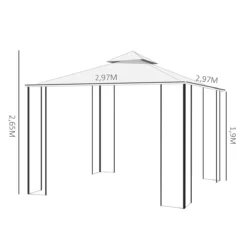 Outsunny Cenador De Jardín 3x3 M Pabellón Para Exterior Con Doble Techo De Ventilación Y Marco De Acero Protección Solar Para Fiestas Eventos Patio Al Aire Libre Beige 11 Outsunny Cenador De Jardín 3x3 M Pabellón Para Exterior Con Doble Techo De Ventilación Y Marco De Acero Protección Solar Para Fiestas Eventos Patio Al Aire Libre Beige -Ofertas Verdi Jar Tienda 41af50370f173fb1e7f0cbf80512c7c3626b3a61 861a5a33aa7440f5b8f9f0b0ee12ac4e