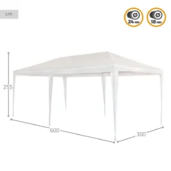Cenador Aktive 300 X 255 X 600 Cm Metal Blanco Plástico 6 Cenador Aktive 300 X 255 X 600 Cm Metal Blanco Plástico -Ofertas Verdi Jar Tienda 43af263b965907791617ce0a9901f4a612bc87d2 cf89256770714ee985bd2ef95d7fdaad