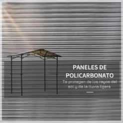 Outsunny Pérgola De Barbacoa 246x149x230 Cm De Aluminio Gazebo Cenador Con 2 Estantes Para Jardín Patio Terraza Fiestas Protección Solar Negro -Ofertas Verdi Jar Tienda 495ca0e755b150b481af993635acbd0148f0bbf1 5972fb4573af44f3a8dd15791c130de5