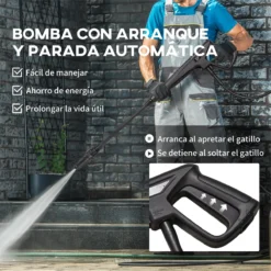 DURHAND Hidrolimpiadora 1800W Lavadora De Alta Presión Caudal 510 L/h Bomba De Aluminio Presión De 150 Bar Manguera De 6 M Incluye Botella De Jabón Boquilla Cepillo 35x27x78 Cm Azul -Ofertas Verdi Jar Tienda 4a55f8db183dce626e676333e5e4b7058590a939 b11e696c0f0c4c8995018540dc1b4e61