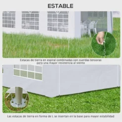Outsunny Carpa De Jardín 6x3 M Carpa Para Fiestas Cenador Con Paredes Laterales Extraíbles Puerta Con Cremalleras Y 6 Ventanas Protección UV Para Exterior Eventos Bodas Blanco 14 Outsunny Carpa De Jardín 6x3 M Carpa Para Fiestas Cenador Con Paredes Laterales Extraíbles Puerta Con Cremalleras Y 6 Ventanas Protección UV Para Exterior Eventos Bodas Blanco -Ofertas Verdi Jar Tienda 4ac4a3a8afca3d78eb782919e96274ec7c47ced0 16de72ea898244cc96a245a6c7e3d3fb