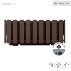 Prosperplast Jardinera Para Balcón BOARDEE FENCYCASE, Dimensiones (mm) 380x180x162, Color Marrón -Ofertas Verdi Jar Tienda 4b03e4c7258ce4268fb738c0237c5d74ad754450 123b52cc2bf44b778830d3d79a635b57