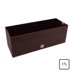 Prosperplast Jardinera Rectangular 17 Litros Con Autorriego Color Chocolate 52x20x19cm -Ofertas Verdi Jar Tienda 4cb5d02687112d4525630657484370110121723f 65947e5a35b744928774205eef317010