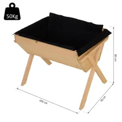 Outsunny Huerto Urbano De Madera 100x70x80 Cm Mesa De Cultivo Para Plantas Flores Hortalizas Con Patas Elevadas 4 Orificios De Drenaje Y Tela Geotextil -Ofertas Verdi Jar Tienda 58f25ddbc4dc6d696215ec1979698287960de558 611d6a36f16d4a98b744634d243150bc