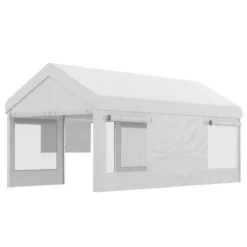 Outsunny Carpa De Jardín 6x3 M Carpa Para Fiestas Cenador De Exterior Con 3 Puertas Extraíbles Ventanas De Malla Enrollables Para Terraza Bodas Eventos Blanco -Ofertas Verdi Jar Tienda 592741a494068ce178c15b73ed3f4640c50cdd3e afb0eb1410254cefb8e82674228a25d9