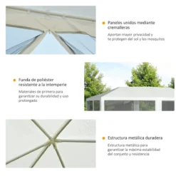 Outsunny Gazebo De Jardín 6x3m Pabellón Con 6 Paredes De Malla Extraíbles Cremallera Y Techo Estilo Catedral Para Fiestas Eventos Reuniones Blanco 16 Outsunny Gazebo De Jardín 6x3m Pabellón Con 6 Paredes De Malla Extraíbles Cremallera Y Techo Estilo Catedral Para Fiestas Eventos Reuniones Blanco -Ofertas Verdi Jar Tienda 5a62df5718ee62ed19b3078968ac243fa6e3cf10 a5b7605a0e234810afa9c5e691302ef6