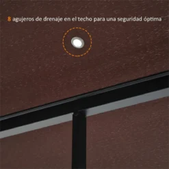 Outsunny Cenador De Jardín 3x3m Pabellón Con Doble Techo Y Mosquiteras Laterales Con Cremallera Buena Ventilación Para Terraza Eventos Fiestas Bodas Marrón Y Blanco -Ofertas Verdi Jar Tienda 5d7f15f136fd0c163af79909c390c41ab1e438d8 2300cff9d2d24febbb994b3d5dd92b2a