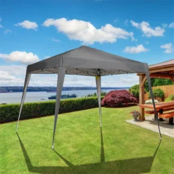 Outsunny Carpa Plegable 2,4x2,4m Cenador De Jardín Diseño Pop Up De Acero Y Cubierta De Tela Oxford Gris -Ofertas Verdi Jar Tienda 5f74eff430afeccb1a91af598bc7badc52540a6c 53dffadff5324117aedff45175b02003
