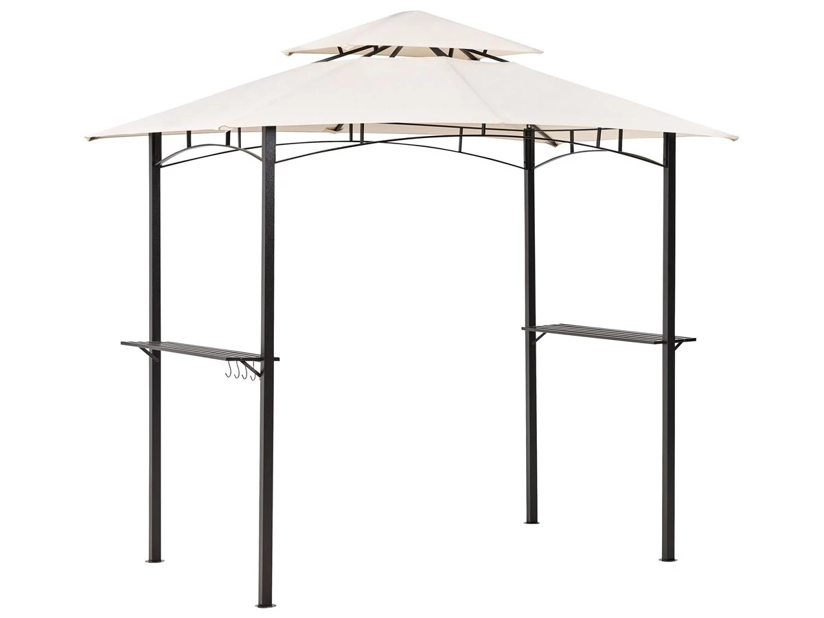 Cenador De Metal Beige/negro 240 Cm NARO 2 Cenador De Metal Beige/negro 240 Cm NARO - Imagen 2