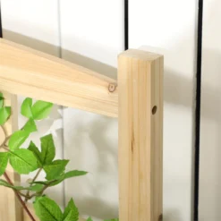 Outsunny Jardinera De Madera Con Enrejado Arriate De Jardín Con Celosía Jardinera De Caja Para Trepadoras Cultivos Verduras Flores 110x116x120 Cm Natural -Ofertas Verdi Jar Tienda 679554670a11567a7bd383f6c4ed808b77fbfbe7 aac3dec472f14414979a9706a31bcf3a