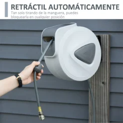 DURHAND Carrete De Manguera De Aire Comprimido Automático De 15 M Conector De 1/4'' BSP Con Soporte Para Pared Giratorio 180° Diámetro Interno 3/8'' (9,5x15 Mm) Gris 14 DURHAND Carrete De Manguera De Aire Comprimido Automático De 15 M Conector De 1/4'' BSP Con Soporte Para Pared Giratorio 180° Diámetro Interno 3/8'' (9,5x15 Mm) Gris -Ofertas Verdi Jar Tienda 69c6f134194fb1daae59ed84ef92998f957e5a3f 12822717daff4f15881c50c61cbfb085