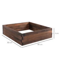 Outsunny Huerto Urbano Jardinera De Madera Maciza De Abeto Cama De Plantación De Jardín Para Cultivo Plantas Flores Hierbas 80x80x22,5 Cm Marrón -Ofertas Verdi Jar Tienda 703ad1fde248b694b4cef49573c69caaa3603bce c1feb50599da431baa493bba5bc87f7f