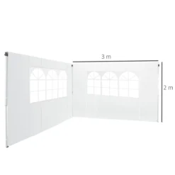 Outsunny 2 Paredes Parte Laterales Para Carpa 3x2 Lado Parasol De Gazebo Tela Oxford Con Ventana Medidas Apto Para 3x3 3x6 Blanco -Ofertas Verdi Jar Tienda 75d4809bc065d5efc525bb788602b95e12e75037 3935cc36606c4e25a4306d14827a2e89
