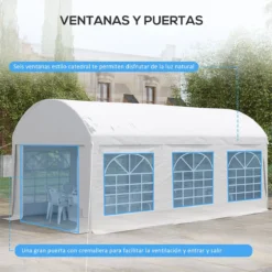 Outsunny Carpa De Jardín 6x3 M Carpa Para Fiestas Cenador Con Paredes Laterales Extraíbles Puerta Con Cremalleras Y 6 Ventanas Protección UV Para Exterior Eventos Bodas Blanco 13 Outsunny Carpa De Jardín 6x3 M Carpa Para Fiestas Cenador Con Paredes Laterales Extraíbles Puerta Con Cremalleras Y 6 Ventanas Protección UV Para Exterior Eventos Bodas Blanco -Ofertas Verdi Jar Tienda 76f0b785dec5df9a3837319f58aa8984b18d799a 344b4e87152d44d9bf6cdf04daaf95e9