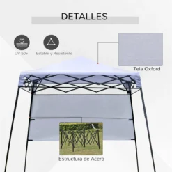 Outsunny Carpa Plegable 2,2x2,2x2m Con Lateral Altura Ajustable Protección UV 50+ De Acero Y Tela Oxford Con Bolsa De Transporte Blanco 12 Outsunny Carpa Plegable 2,2x2,2x2m Con Lateral Altura Ajustable Protección UV 50+ De Acero Y Tela Oxford Con Bolsa De Transporte Blanco -Ofertas Verdi Jar Tienda 776e27ff51e6462eccd48ef7fac227d48aed9d71 e9f31f73a3124c4ca131f0f2fa5e7698