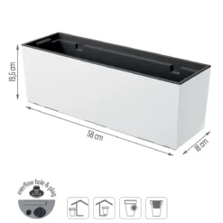 Prosperplast Jardinera Para Balcón Urbi Case , Dimensiones (Mm) 580X180X195, Color Blanco -Ofertas Verdi Jar Tienda 787528b6ee343da11da30d989127e1a495c03544 c90a5bca2ed142b5b0e29bc5b0970877