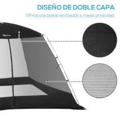 Outsunny Carpa De Jardín 3x3x2 M Cenador Para 4-6 Personas Con 4 Mosquiteras Y Puerta Incluye Bolsa De Transporte Protección Solar Para Camping Viajes Exterior Negro 15 Outsunny Carpa De Jardín 3x3x2 M Cenador Para 4-6 Personas Con 4 Mosquiteras Y Puerta Incluye Bolsa De Transporte Protección Solar Para Camping Viajes Exterior Negro -Ofertas Verdi Jar Tienda 794ac342a72a52068eaf85bedd9e0c2439ef14cc 209e95316973492daf37d8f8be9ddd3f