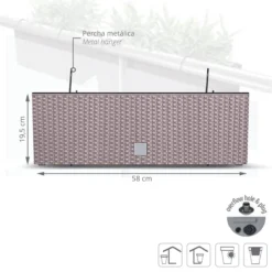 Prosperplast Jardinera Para Balcón Rato Case W , Dimensiones (Mm) 580X180X195, Color Mocca -Ofertas Verdi Jar Tienda 7f3dae1af4b6608c2de3436437be8740d1b4941c 8968a4724d0d4b5cafd0ff51e5740a85