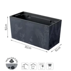 Prosperplast Jardinera Para Balcón Urbi Case Beton Effect , Dimensiones (Mm) 395X185X195, Color Antracita -Ofertas Verdi Jar Tienda 80799fbc6e94ddddbfc0925830672bf06767ac0e 04e1f32e29ac4e3cbccfc084995a42f4