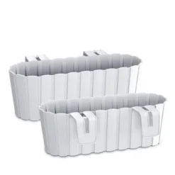 Prosperplast Jardinera Para Balcón BOARDEE HOOK 4,9L., Dimensiones (mm) 383x212x130, Color Blanco -Ofertas Verdi Jar Tienda 80f18f41e4d3ece08e9f4bb2ef634138f50513bd 559a6442a38044e3a610f03c91a059ce