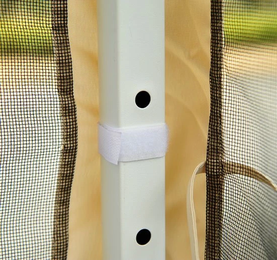 Outsunny Carpa Plegable 3x3 Para Exterior Cenador Portátil De Jardín Con Mosquiteras Bolsa De Transporte Marco De Acero Y Tela Oxford Resistente Para Fiestas Camping Beige 7 Outsunny Carpa Plegable 3x3 Para Exterior Cenador Portátil De Jardín Con Mosquiteras Bolsa De Transporte Marco De Acero Y Tela Oxford Resistente Para Fiestas Camping Beige - Imagen 7