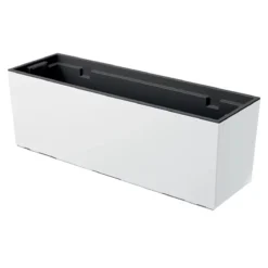 Prosperplast Jardinera Para Balc贸n Urbi Case , Dimensiones (Mm) 580X180X195, Color Blanco