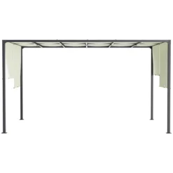 Outsunny Pérgola De Jardín 3x4 M Con Techo Retráctil Cenador Con Luces LED Energía Solar Marco De Acero Carpa Para Patio Terraza Balcón Crema -Ofertas Verdi Jar Tienda 83cce8cf8222bae288e9dc9297fce7a576b959cc 2e38d9b3f5294626ad21c4bf7d050806